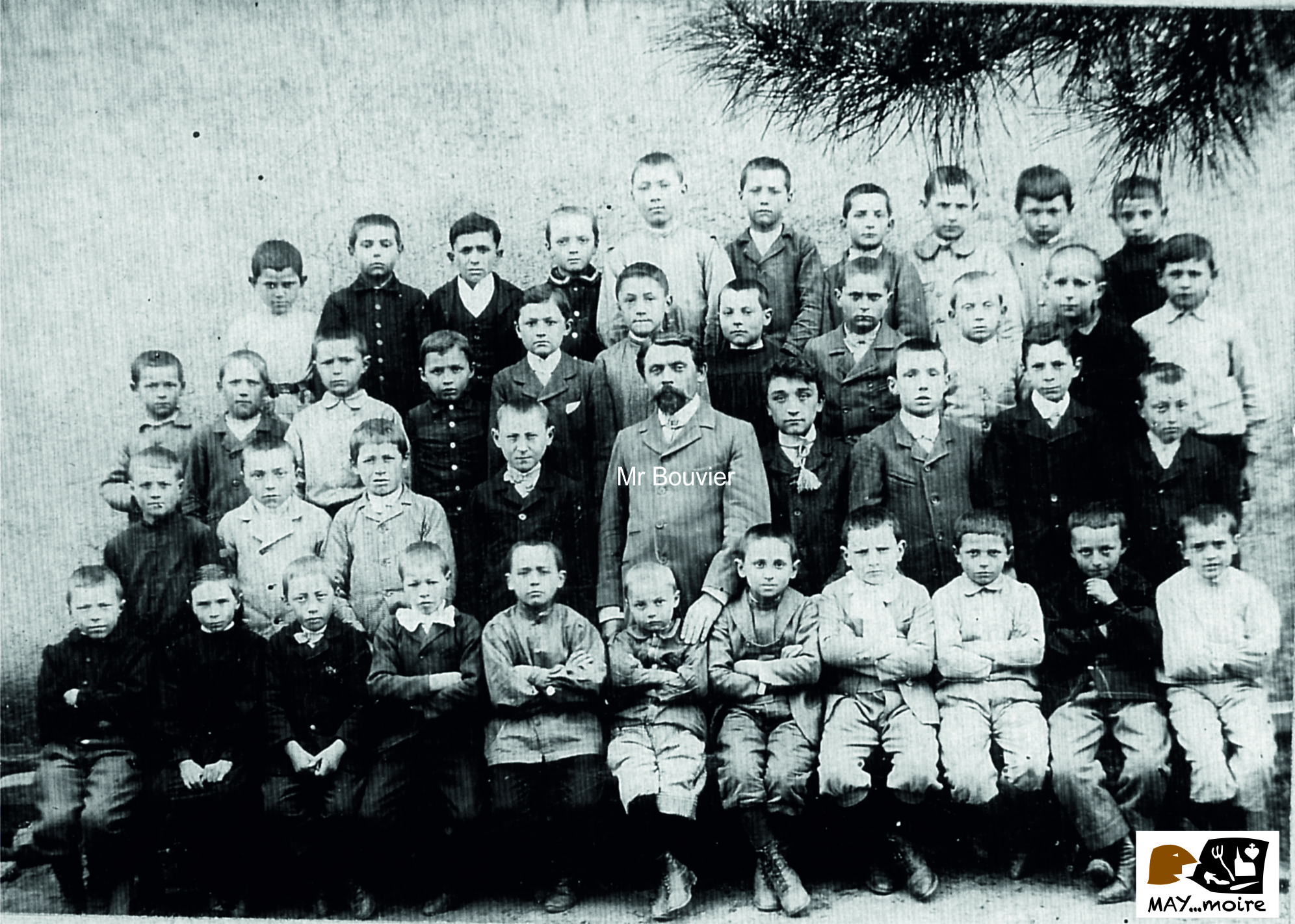 1907-1908 école communale Mr Bouvier